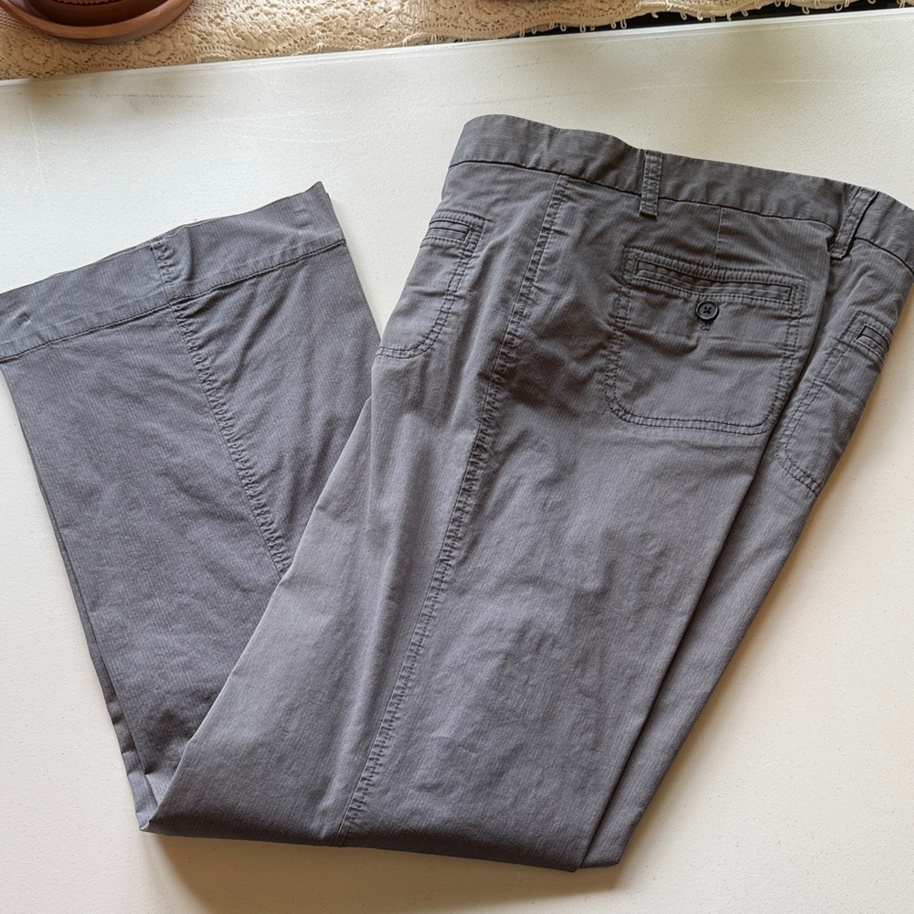 Gap Straight-Leg Casual Pants in Dark Gray Size 14